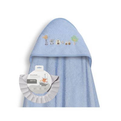 Capa Baño 1X1 Mod Granja Koala+ Gorro Azul
