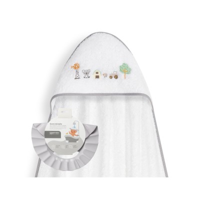 Capa Baño 1X1 Mod Granja Koala+ Gorro Azul