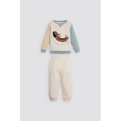 Conjunto chándal bebé estampado Life is better with dogs