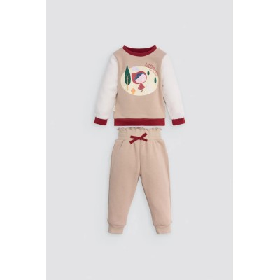 Conjunto chándal bebé manga larga estampado Little red riding hood