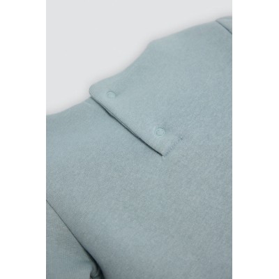 Vestido bebé manga larga detalle oso texturizado