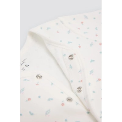 Pelele bebé manga larga estampado floral