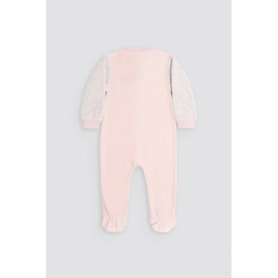 Pelele bebé cremallera estampado corazón