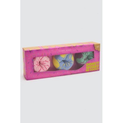Pack regalo 3 calcetines donuts multicolor