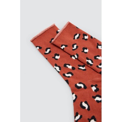 calcetines mujer sin puño animal print