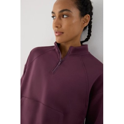 conjunto deportivo bolsillo canguro burdeos