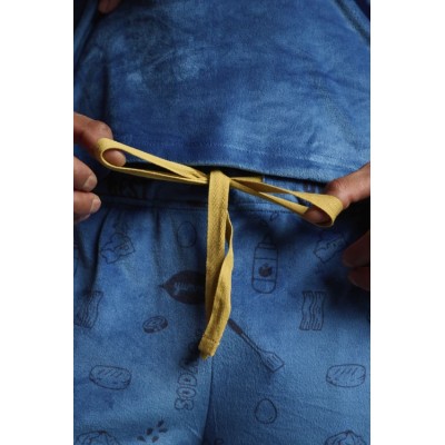 Pijama largo de hombre de terciopelo