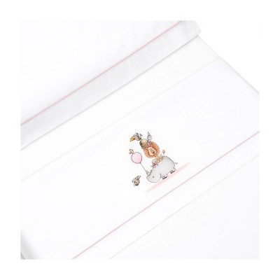 Sabanas 3p Cuna + Broche INTERBABY Rino Leon