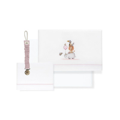 Sabanas 3p Cuna + Broche INTERBABY Rino Leon