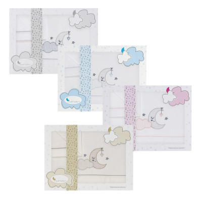 TRiptico minicuna nube y luna TRiptico minicuna nube y luna